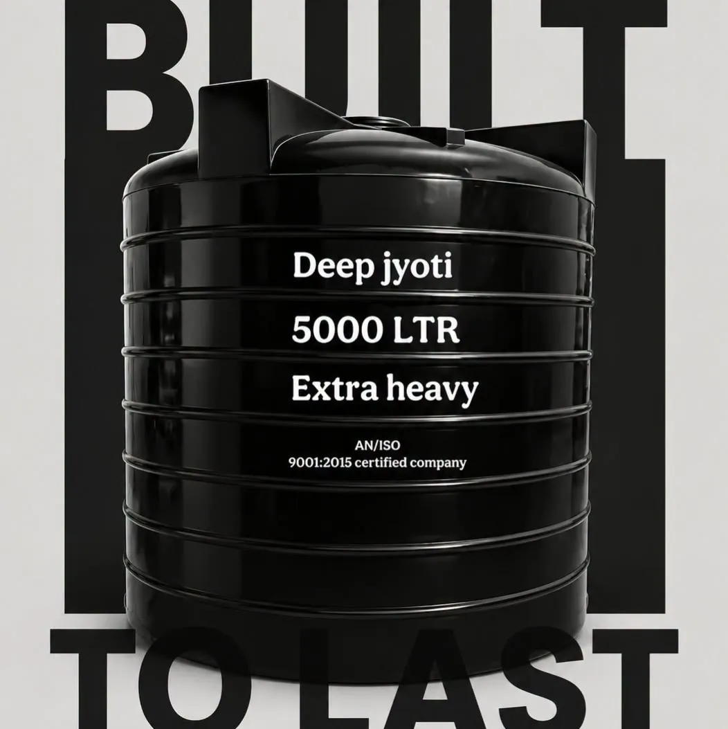 5000 Liters DeepJyoti Water Tanks | Multi-Layer, Extra Heavy for Huge water storage
