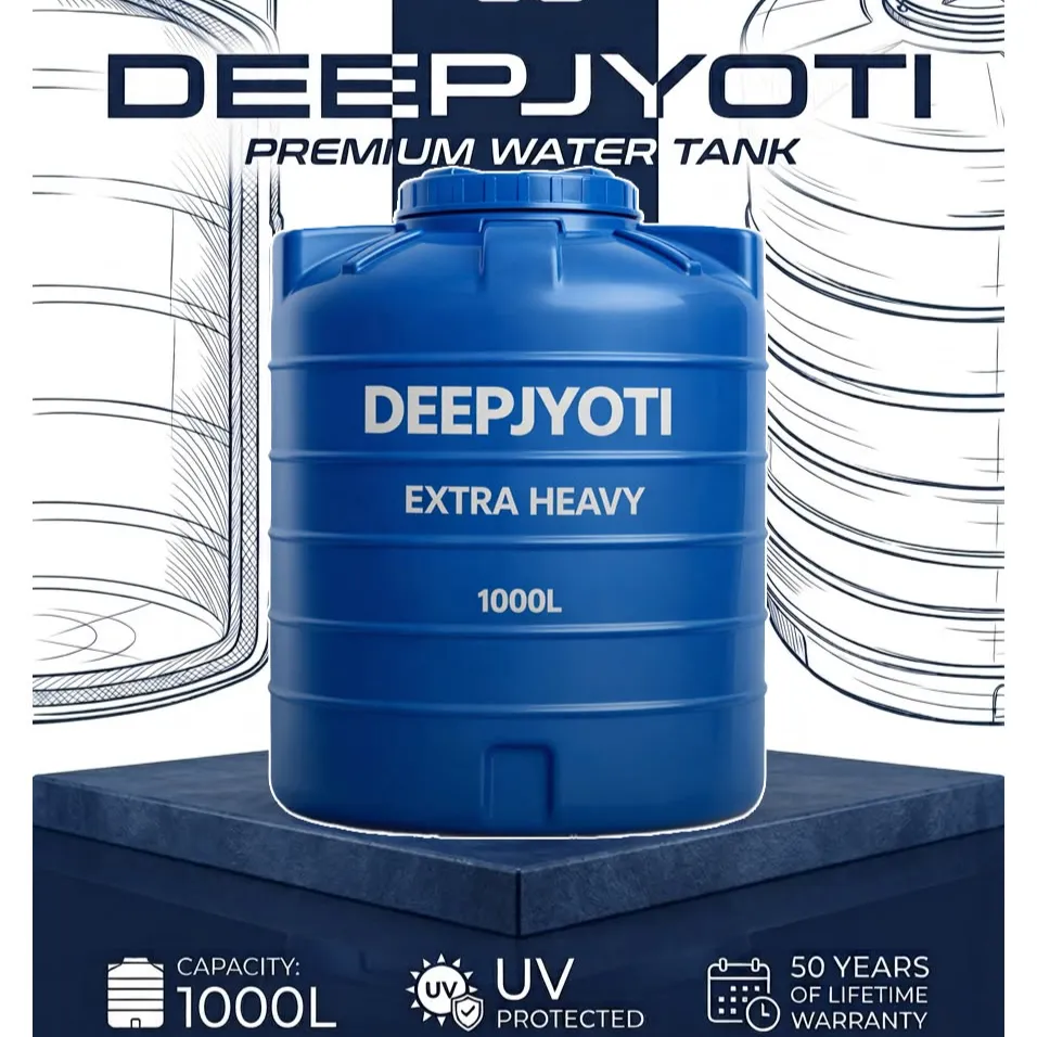 1000 Liter 3 Layer Water Tank | Blue Color | DeepJyoti | Free Delivery inside Kathmandu Valley only