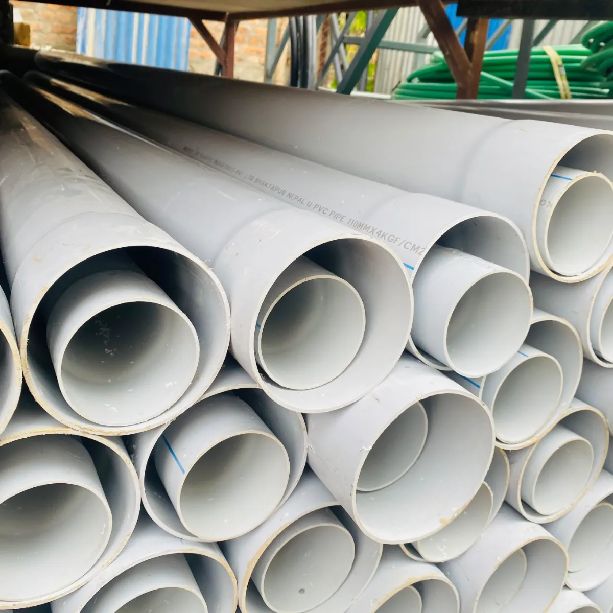 110mm PVC DeepJyoti Pipe 4kgf/cm² | 3 mtr | Durable Water & Plumbing Solution Pipes