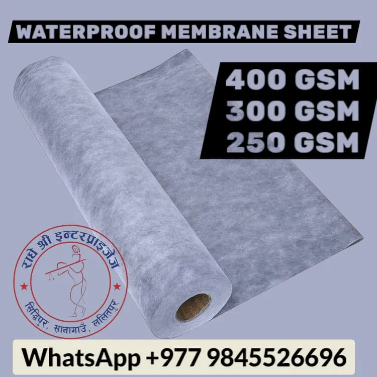Polypropylene Waterproofing Membrane Sheet 4ft x 40m / 50m – 300 GSM & 400 GSM