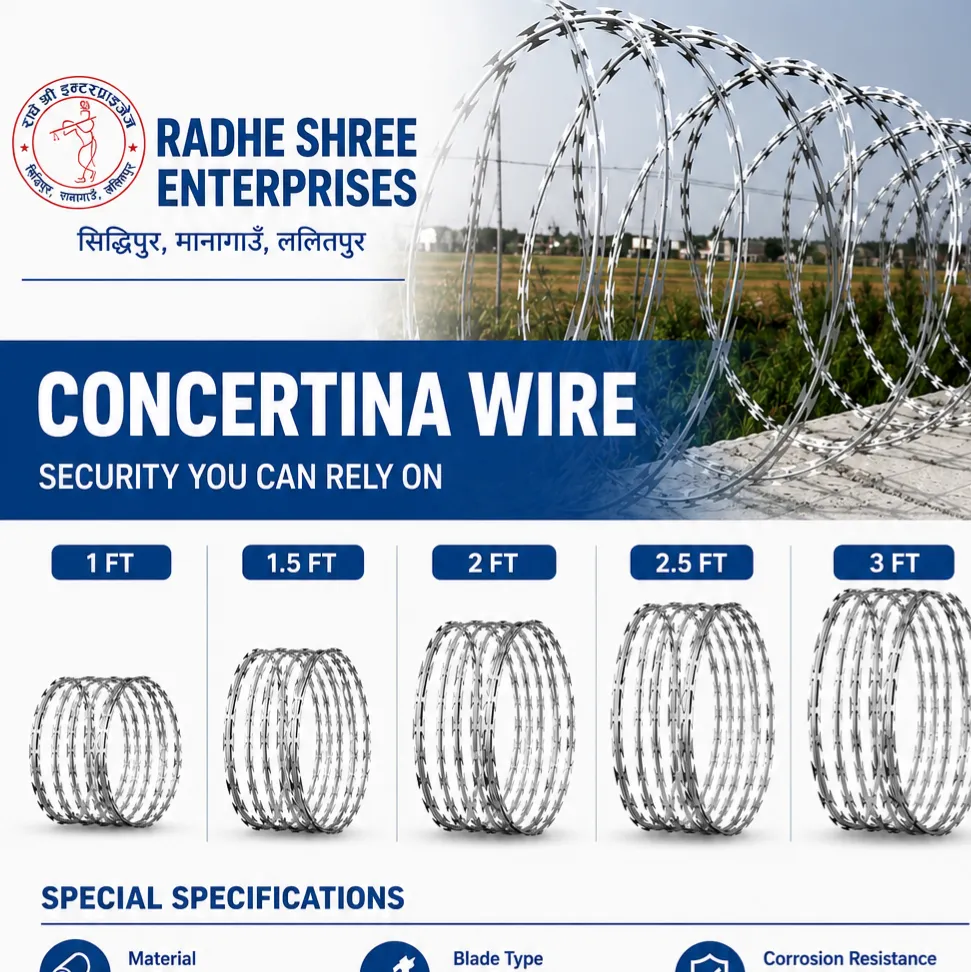 Concertina Wire 12", 18", 24", 30", 36" Diameter – Army Wire | Razor Barbed Wire Coil